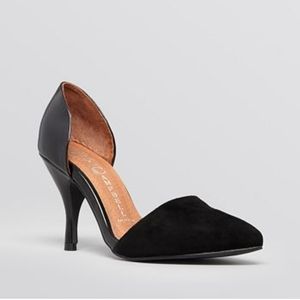 JEFFREY CAMPBELL IBIZA Pointed Toe D'Orsay Pumps - Callista High-Heel 6